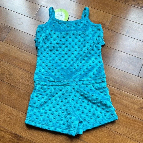 Limeapple Blue Textured Romper - Picture 3 of 4
